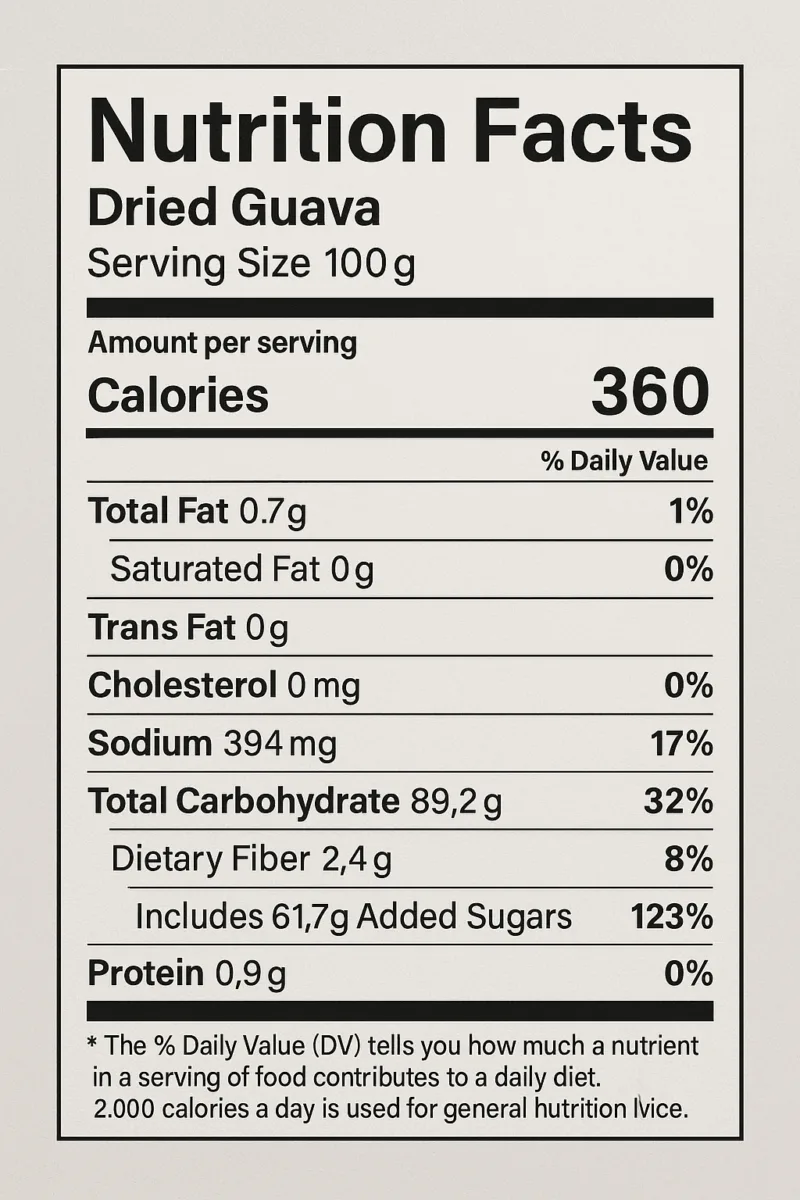 DRIED GUAVA