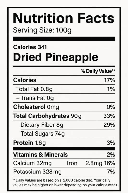 DRIED PINAPPEL