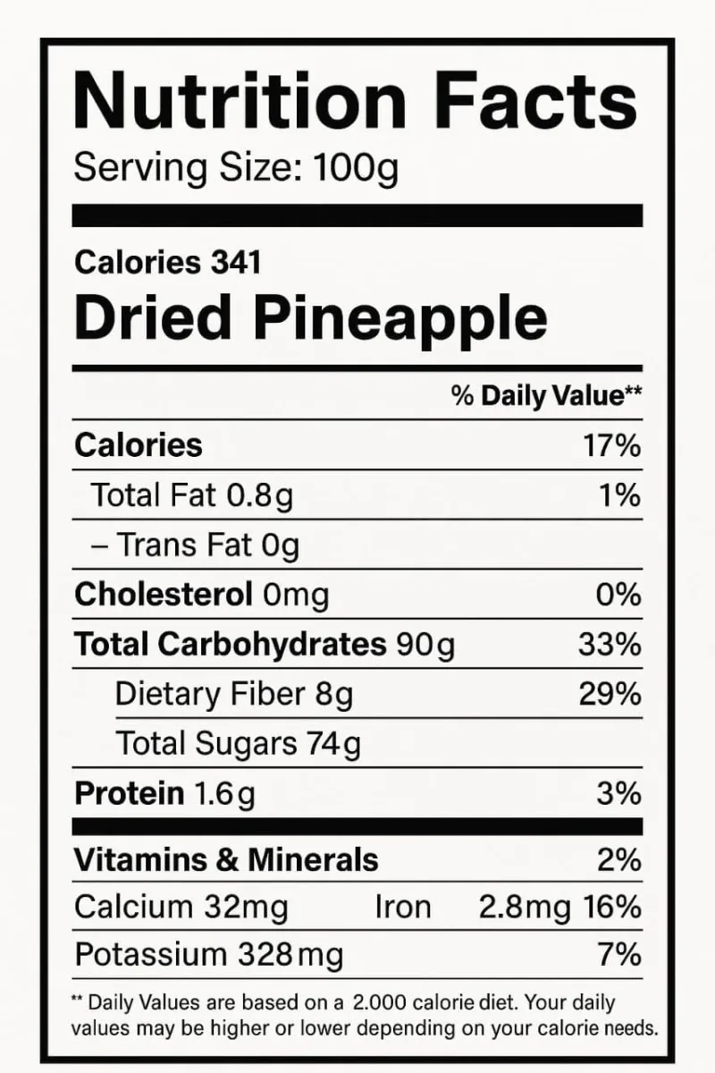 DRIED PINAPPEL