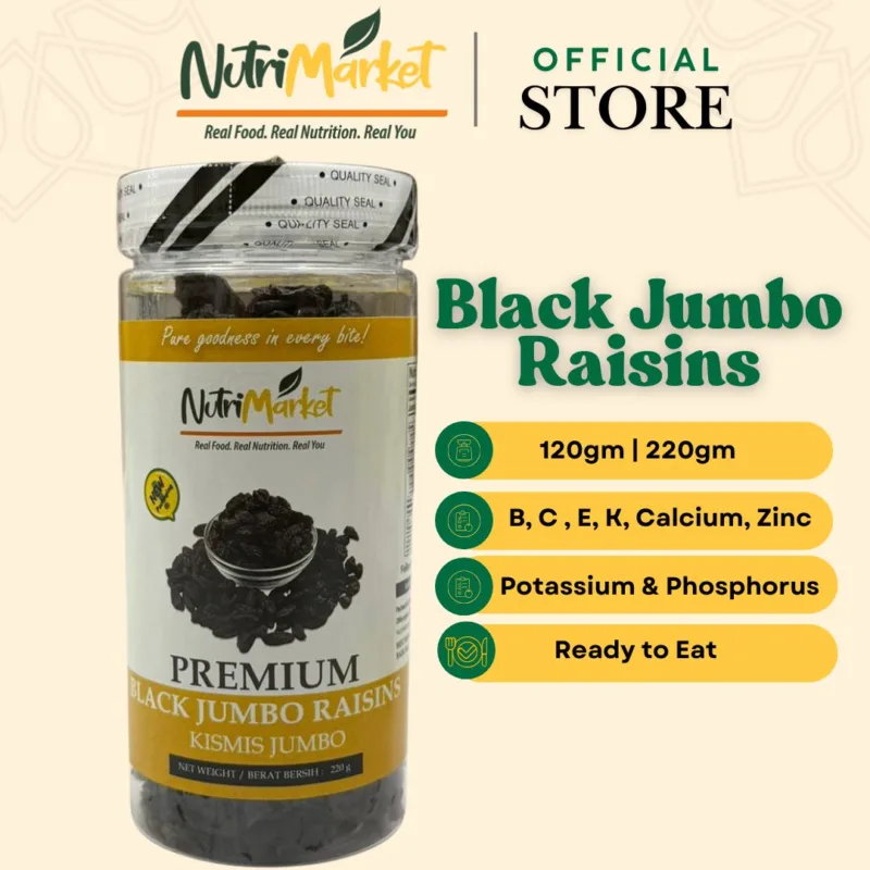 Black Jumbo Raisins | Nutri Market Malaysia