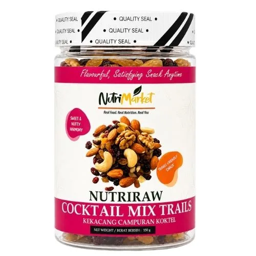 Cocktail Mix Trails | Kekacang Campuran Koktel | 7 mix natural (nuts |seeds |raisins)