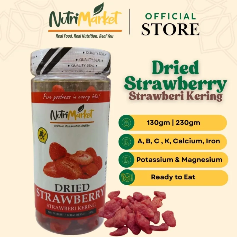 Dried Strawberry Strawberi Kering 130g | 230g