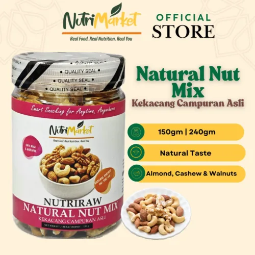 Natural Nut Mix Kekacang Campuran Asli - 3 mix