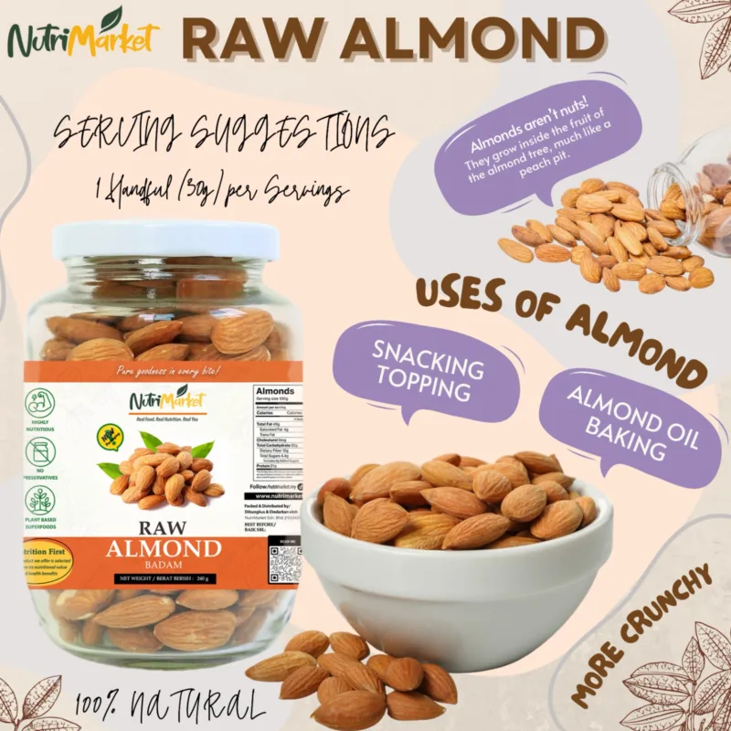 Raw Almond (Snack Pack) - Image 2
